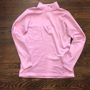 Light pink Nike 1/4 zip